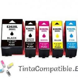 Cartuchos compatibles baratos Epson T02H4 - Epson T02F4 - Tintacompatible.es