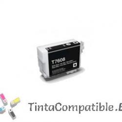 Cartucho de tinta compatible Epson T7608 Negro Mate