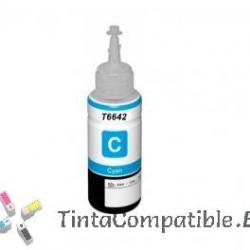 Botella de tinta compatible Epson T6642 Cyan C13T66424A