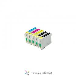 Pack ahorro de tintas compatibles EPSON T0615: T0611 / T0612 / T0613 / T0614